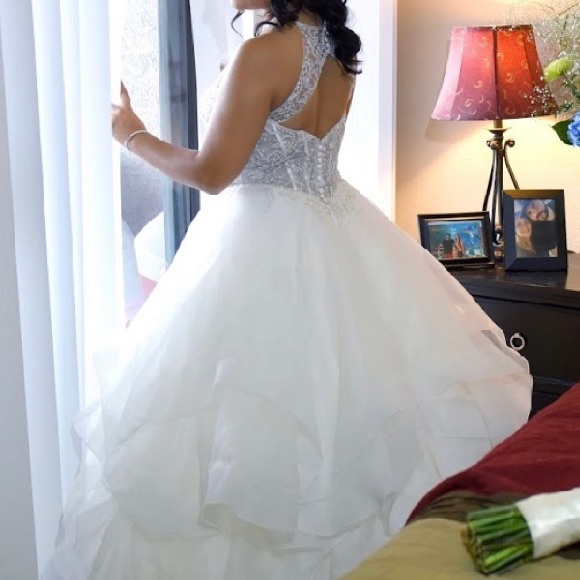 Morilee Madeline Gardner wedding dress size 8 - Picture 3 of 5